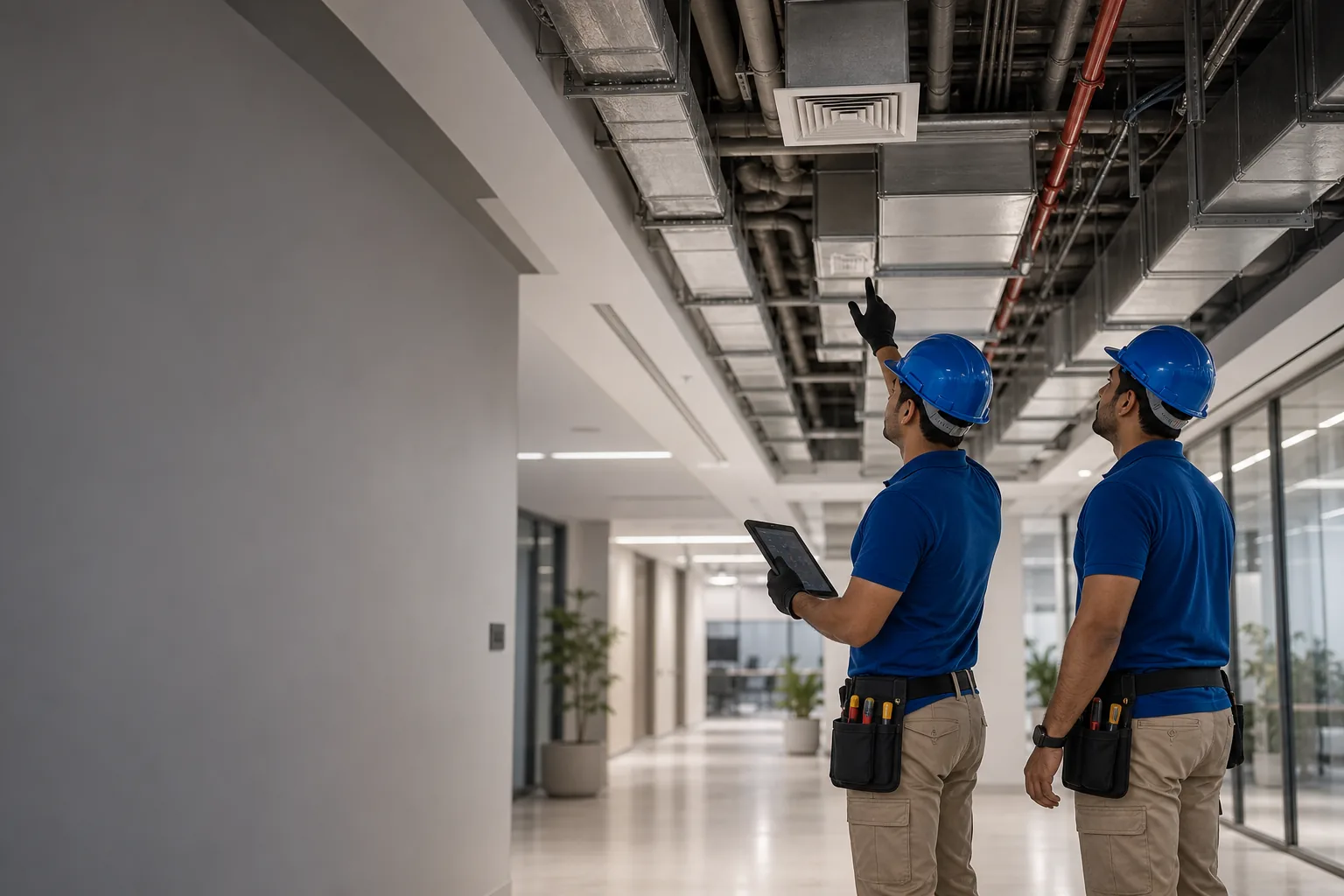 Commercial ceiling services context