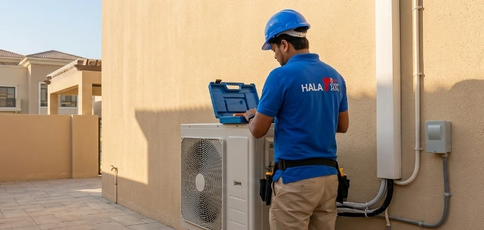 HVAC project system reviewed on a Dubai site