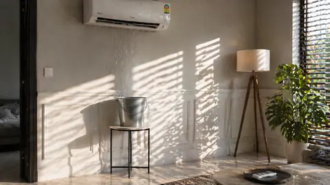 AC indoor unit leaking water